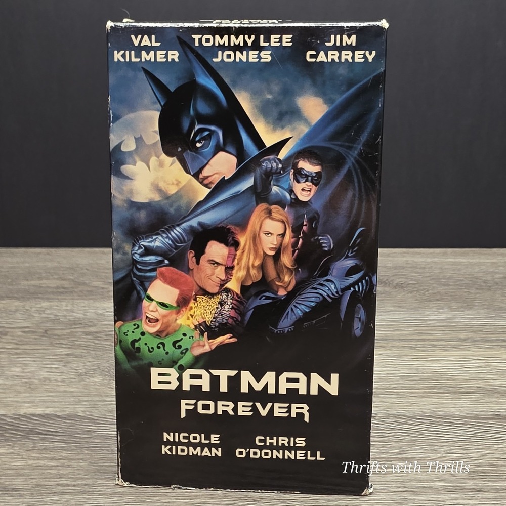 Batman Forever VHS 1995 Val Kilmer Jim Carrey Warner Home Video NTSC PG-13